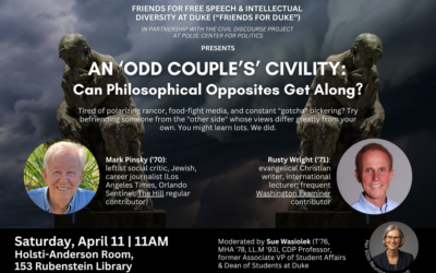An ‘Odd Couple’s’ Civility: Can Philosophical Opposites Get Along?